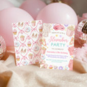 Invitation Cute Slumber Party Girl Birthday