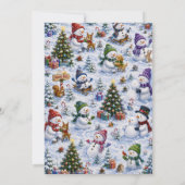 Invitation Cute Snowman Christmas Party (Dos)