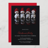 Invitation Cute Snowman Figures Christmas (Devant / Derrière)