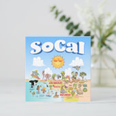 Invitation Cute SoCal Blank (Debout devant)