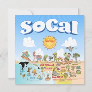 Invitation Cute SoCal Blank