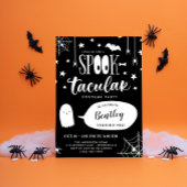 Invitation Cute Spooktacular Black Kids Halloween Anniversair