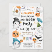 Invitation Cute Spooktacular Halloween 2e anniversaire mignon (Devant)