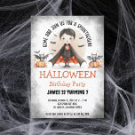 Invitation Cute Spooktacular Kids Halloween Boy Anniversaire<br><div class="desc">Cute Éffrayant Spooktacular Halloween Vampire Dracula Boy Anniversaire Invitation avec chauves-souris et citrouilles</div>