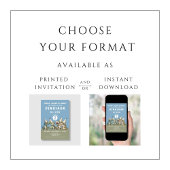 Invitation Cute Stomp, Chomp et Roar Dinosaur 2e anniversaire