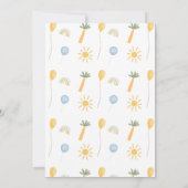 Invitation Cute Stomp Chomp Roar Dinosaur 1er anniversaire (Dos)