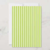 Invitation Cute Stripes Wavy Matcha 19th Birthday Party (Dos)