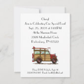 Invitation Cute surf Woody (Dos)