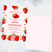 Invitation cute Sweet Berry First Birthday modern