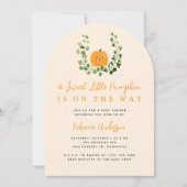 Invitation Cute Sweet Little Pumpkin Fall Baby Shower (Devant)