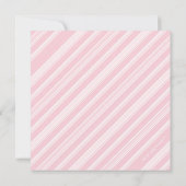 Invitation Cute Sweet Rose cigogne Coeur bébé fille Douche (Dos)