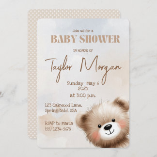 Invitation Cute Teddy Bear