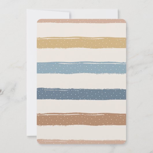 Invitation Cute Teddy Bear 1er anniversaire (Dos)