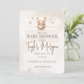 Invitation Cute Teddy Bear Baby Shower (Debout devant)