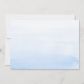 Invitation Cute Teddy Bear Bleu Bearly Wait Boy Baby shower (Dos)