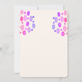 Invitation Cute Teddy Bear Rose Girl 1er anniversaire fête (Dos)