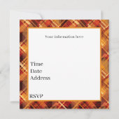 Invitation Cute Thanksgiving dinde de vacances (Dos)
