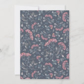 Invitation Cute théière florale | Fille Tea Party anniversair (Dos)