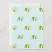 Invitation Cute Tout Llama Amusant Aqua Première fête d'anniv (Dos)