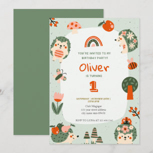 Invitation Cute Tropical Jungle Safari Wild One 1st Birthday