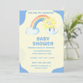 Invitation Cute Tu Es Mon Baby shower Sunshine Boys (Debout devant)