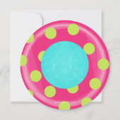 Invitation Cute Tube intérieur Floatie Summer Pool Party (Dos)