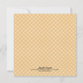 Invitation Cute Turquie Thanksgiving Dîner 4e anniversaire (Dos)