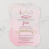 Invitation Cute Tutu & Ballet Chaussures anniversaire Invitat (Devant / Derrière)