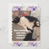 Invitation Cute Tuxedo Chat Anniversaire Fête Enfants Invitat (Devant)