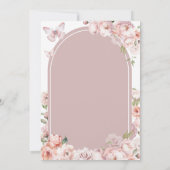 Invitation Cute TWIN Girl First Holy Communion Rose Floral (Dos)