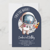 Invitation Cute Two The Moon 2e anniversaire (Devant)