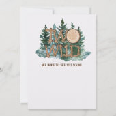 Invitation Cute Two Wild Safari Jungle Camping 2nd birthday  (Dos)