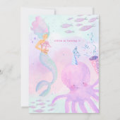 Invitation Cute Under the Sea Girl's 3rd Birthday (Dos)