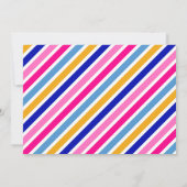 Invitation Cute Unicorn Magique Fille Anniversaire (Dos)