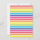 Invitation Cute Unicorn Pool Flottant Enfants été Anniversair (Dos)