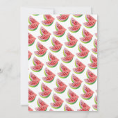 Invitation Cute Watermelon Anniversaire Watercolor Summer Par (Dos)