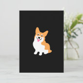 Invitation Cute Welsh Pembroke Corgi Puppy Anniversaire (Debout devant)