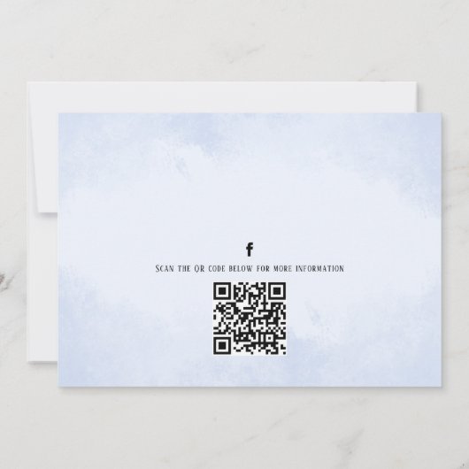Invitation Cute Whimsical Fun Pool Party QR Code Social Media (Dos)