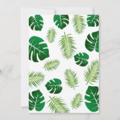 Invitation Cute Wild One Jungle Safari Animaux premier annive (Dos)