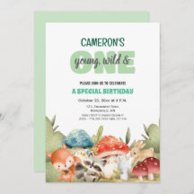 Cute Woodland Animals 1st Birthday Party 