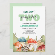 Cute Woodland Animals 2nd Birthday Party 