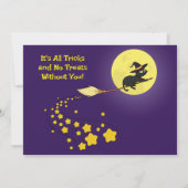 Invitation Cute Woodland Animaux Enfants Halloween Costume Pa (Dos)