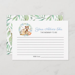 Invitation Cute Woodland Animaux Végétation Baby shower Conse