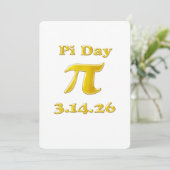 Invitation Cutie 3.14 Pi Day (Debout devant)