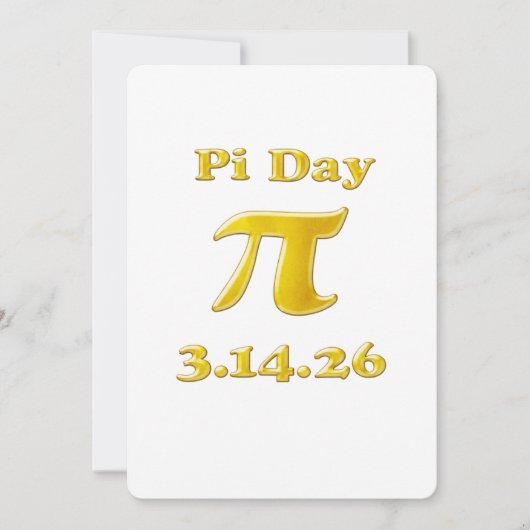 Invitation Cutie 3.14 Pi Day (Devant)