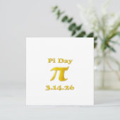 Invitation Cutie 3.14 Pi Day (Debout devant)