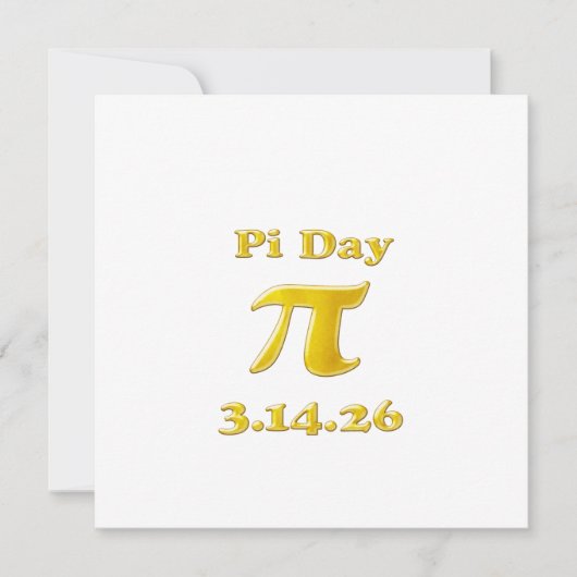 Invitation Cutie 3.14 Pi Day (Devant)