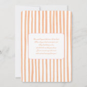 Invitation Cutie Baby shower à tarte fille (Dos)