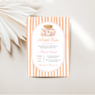Invitation Cutie Baby shower à tarte fille