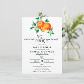 Invitation Cutie | Baby shower d'arrosage pour bébé (Debout devant)